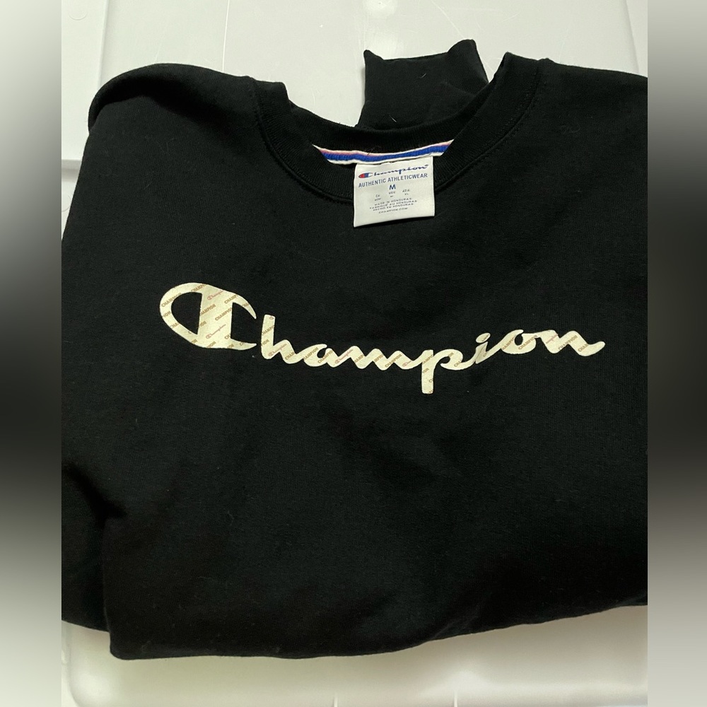 Black Champion Crew Neck